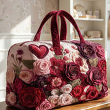 Rose Love Quilted Duffle Bag