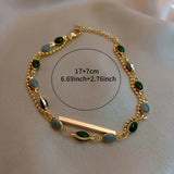 Olivia Moss Duo Bracelet | Gold