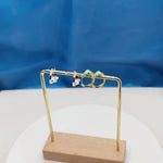 BOUCLES D'OREILLES TURQUOISE TORTUE CLOU D'OREILLE