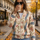 EULALIA | VESTE RUBAN ROSE GRIMPANTE
