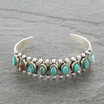 BRACELET VINTAGE TURQUOISE PIERRE