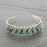 BRACELET VINTAGE TURQUOISE PIERRE