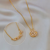 Amora Quadrifolia Necklace | White Gold