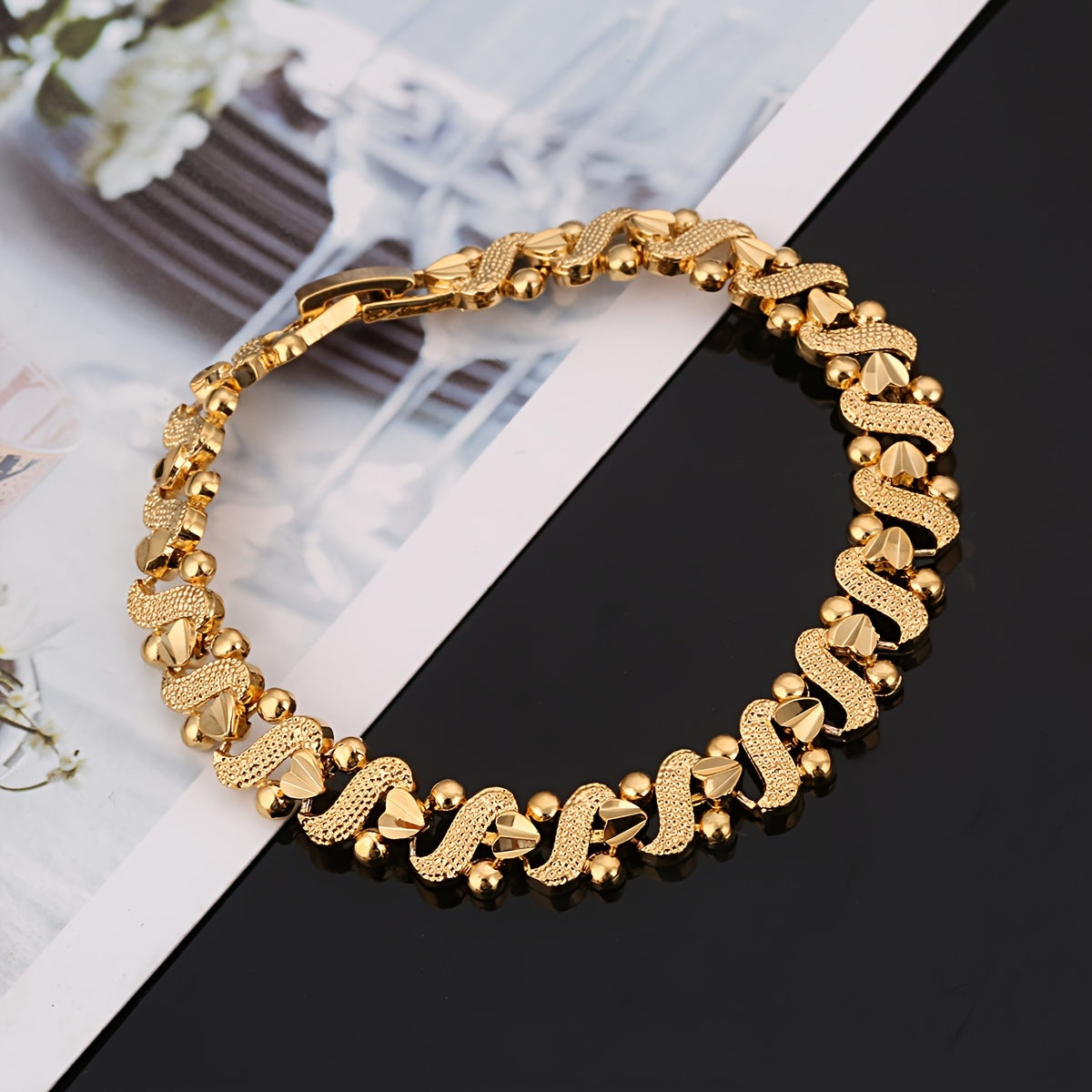 Bracelet Lily Orné Vague | Or