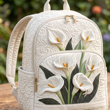 Calla Lily Quilted Backpack