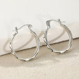 Vintage Textured Boho Hoop Earrings