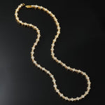 Classic Cluster Tennis Necklace | Gold