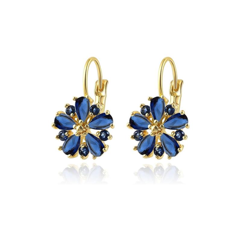 Boucles d'Oreilles Calina Fleur | Or