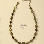 Bohemian Floral Swirl Spiral Pattern Short Choker Necklace