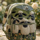 Cute Sheep Quilted Backpack