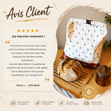 SAC À PAIN EN CIRE D'ABEILLE — 100% COTON BIO — PREMIUM