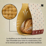 SAC À PAIN EN CIRE D'ABEILLE — 100% COTON BIO — PREMIUM