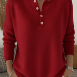 MONICA | PULL TRICOTÉ CLASSIQUE BOUTONNÉ