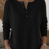 MONICA | PULL TRICOTÉ CLASSIQUE BOUTONNÉ