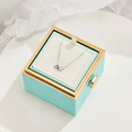 Forever Love & Letter Necklace - Silver