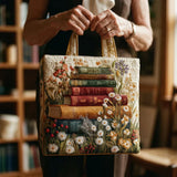 Quilted Tote Bag - Floral Pattern