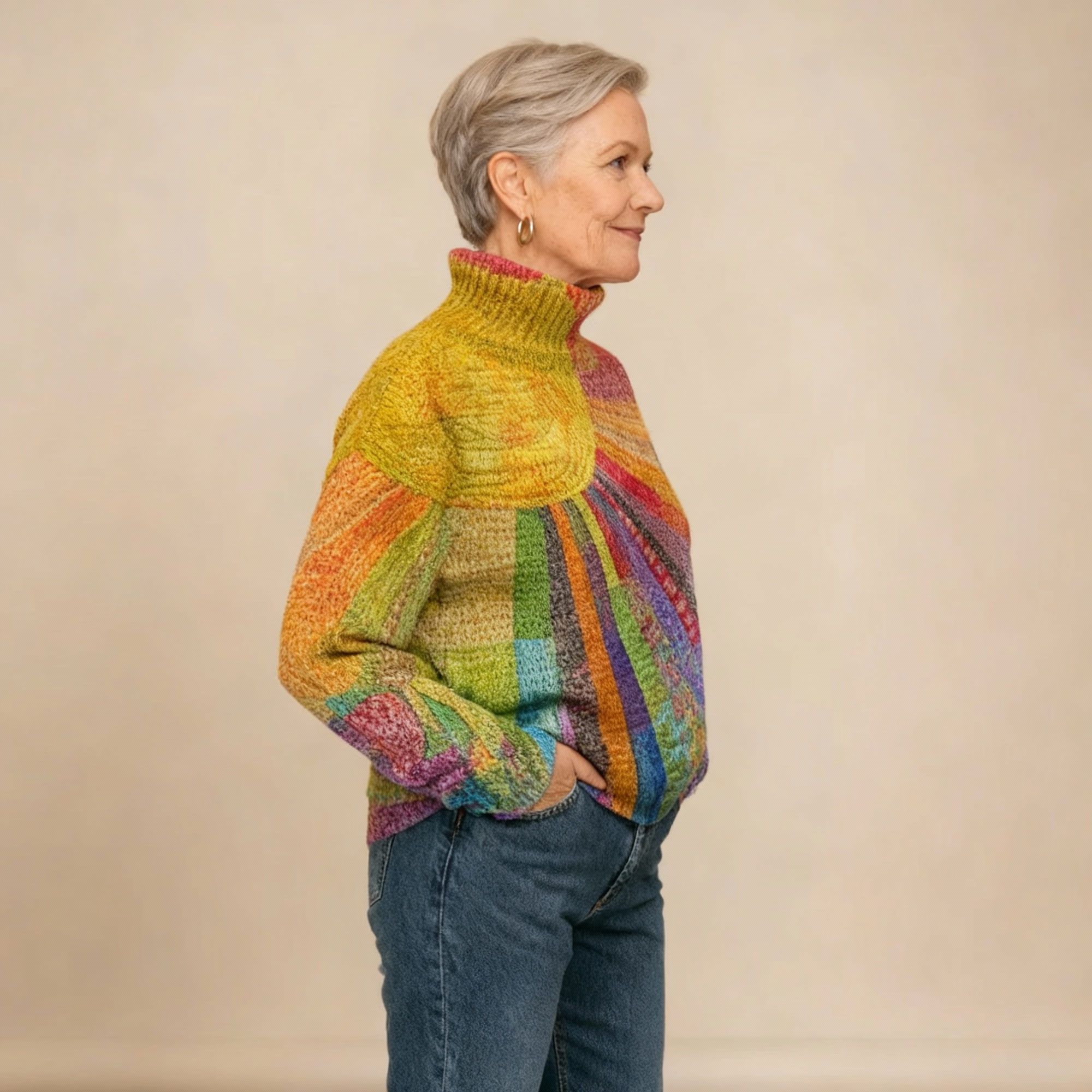 MARA | PULL COL MONTANT TRICOTÉ