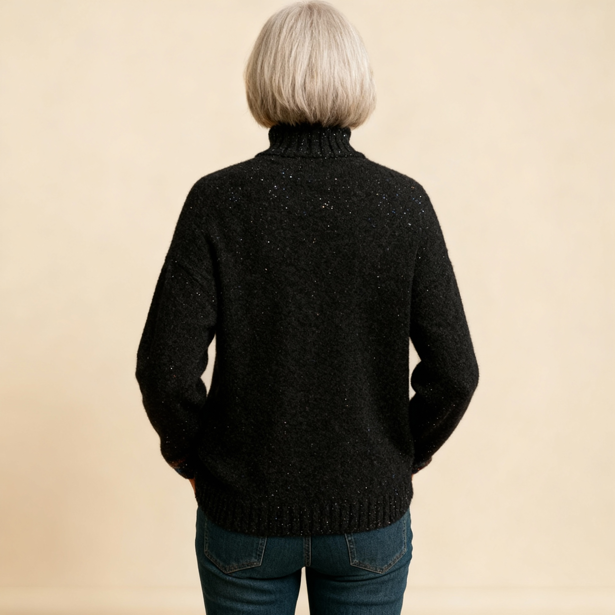 ELLA | PULL COL ROULÉ TRICOTÉ DE NOËL