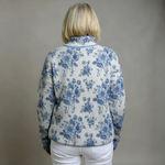 MAISIE | PULL COL ROULÉ TRICOTÉ FLEURI