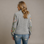 FREYA | PULL TRICOTÉ FLEURI VINTAGE