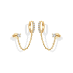 Adella Chain Earrings | Gold