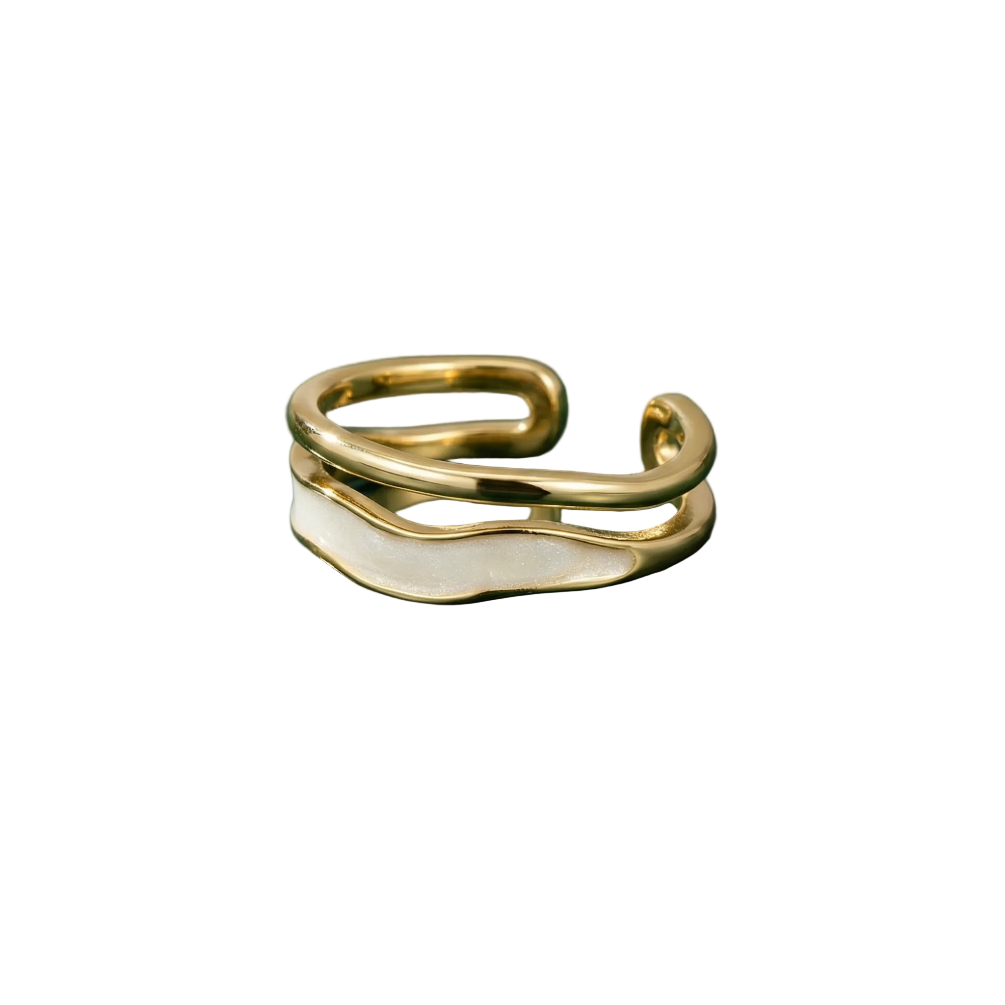Layered Sahara Gold Ring