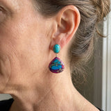 Bohemian Handcrafted Emperor Jasper Earrings