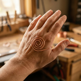 SPIRALE DE MAIN EN CUIVRE