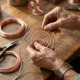 SPIRALE DE MAIN EN CUIVRE