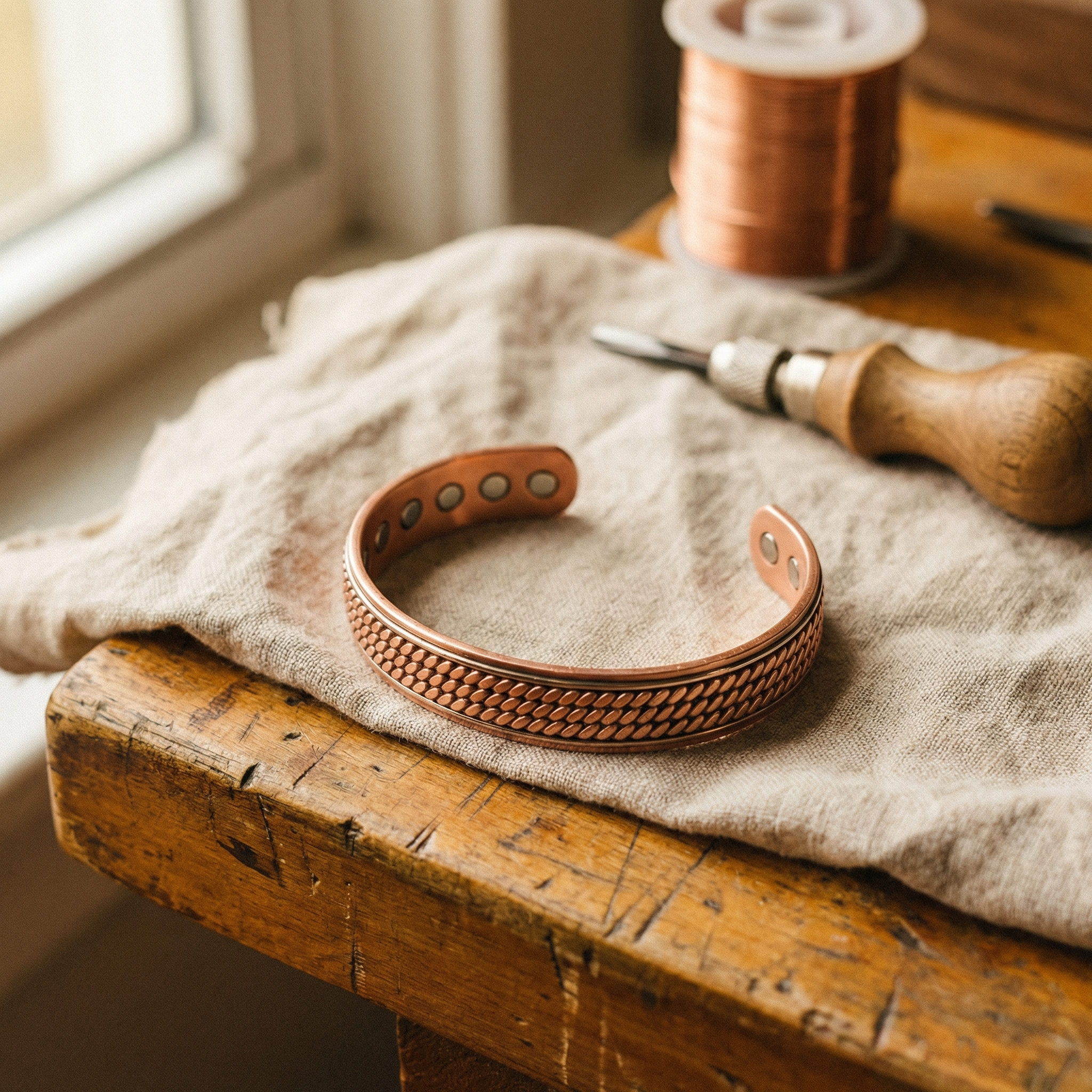 BRACELET EN CUIVRE WAVE