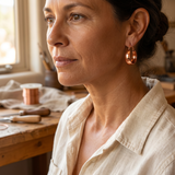 BOUCLES D'OREILLES EN CUIVRE DELL