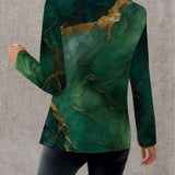 Silvia™ | Blazer in Marmo Verde Smeraldo