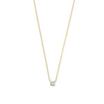 Cléa Moissanite Stone Necklace | Gold