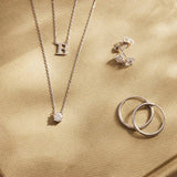 Cléa Stone Necklace | White Gold