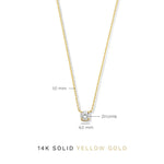 Cléa Moissanite Stone Necklace | Gold