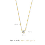 Cléa Moissanite Stone Necklace | Gold