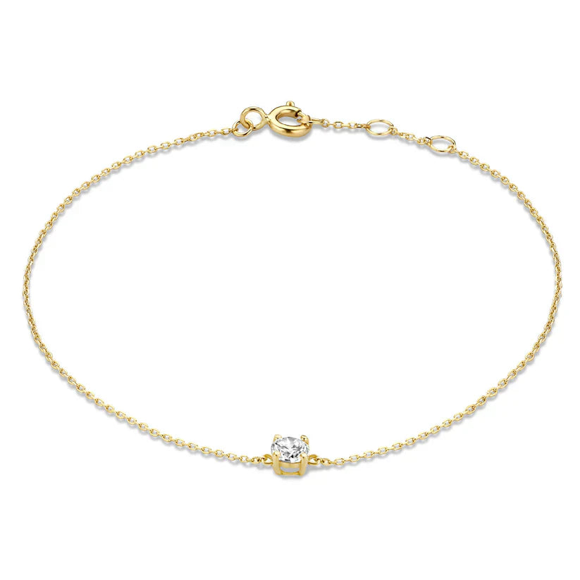 Bracelet Cléa Moissanite Pierre | Or