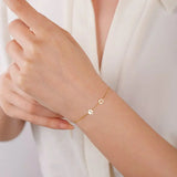 BRACELET INITIALE LATÉRALE PERSONNALISÉ