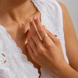 BAGUE INITIALE ANIMAL PERSONNALISÉE