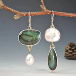 BOUCLES D'OREILLES VINTAGE PIERRE