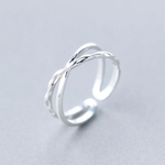 BAGUE VINTAGE ARGENT CROIX