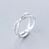 BAGUE VINTAGE ARGENT CROIX
