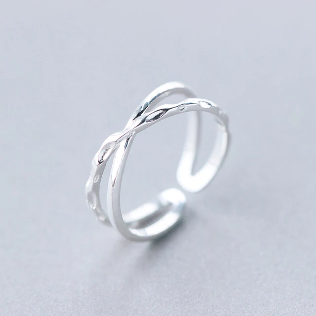 BAGUE VINTAGE ARGENT CROIX