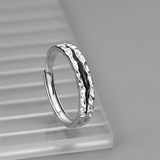 BAGUE VINTAGE POLI ARGENT