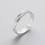 BAGUE VINTAGE MULTI-CROIX ARGENT