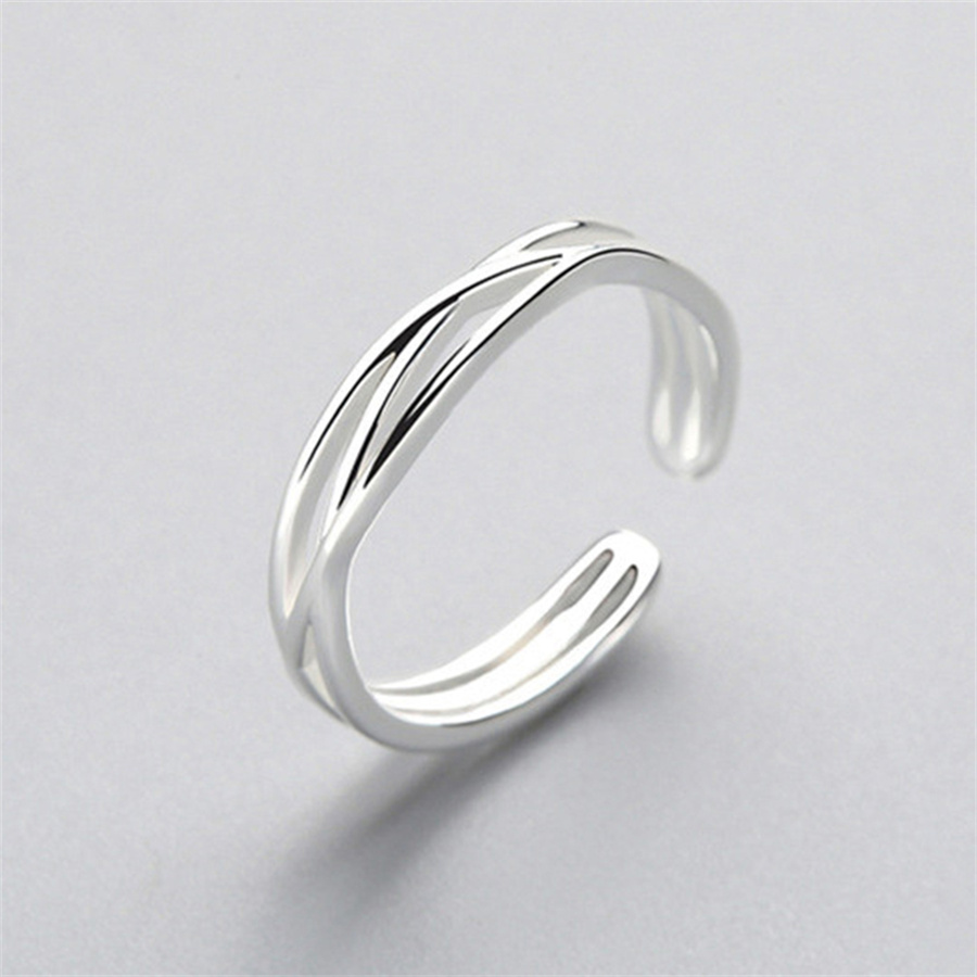 BAGUE VINTAGE MULTI-CROIX ARGENT