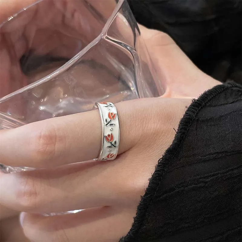 BAGUE VINTAGE ROUGE