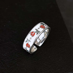 BAGUE VINTAGE ROUGE