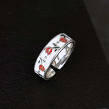 BAGUE VINTAGE ROUGE
