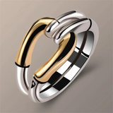 BAGUE VINTAGE NŒUD | OR ARGENT